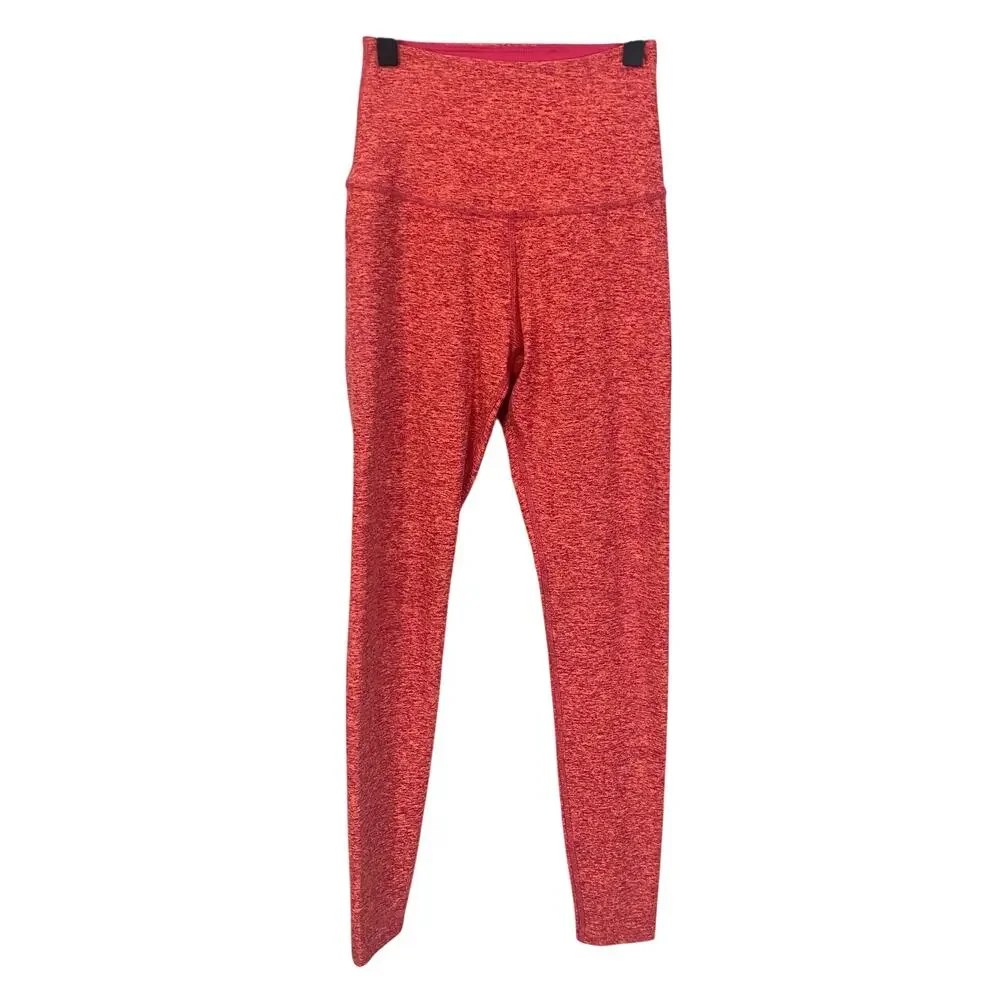 Beyond Yoga Space Dye Leggings Ankle Length Orange Pink High Waisted Sz S